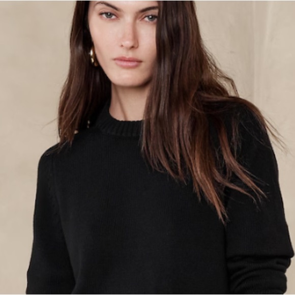 NWT BANANA REPUBLIC DEMI COTTON-SILK SWEATER - Picture 3 of 6